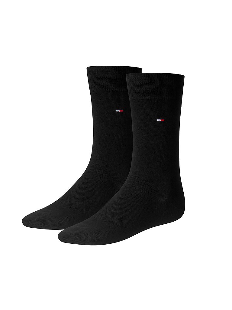 TOMMY HILFIGER Socken 2-er Pkg. black schwarz | 43-46